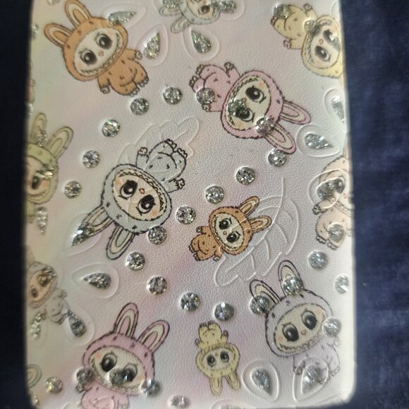 Labubu Monster makeup compact or pocket mirror with crystals NEW 3.5x2.5 inches - Picture 2 of 5